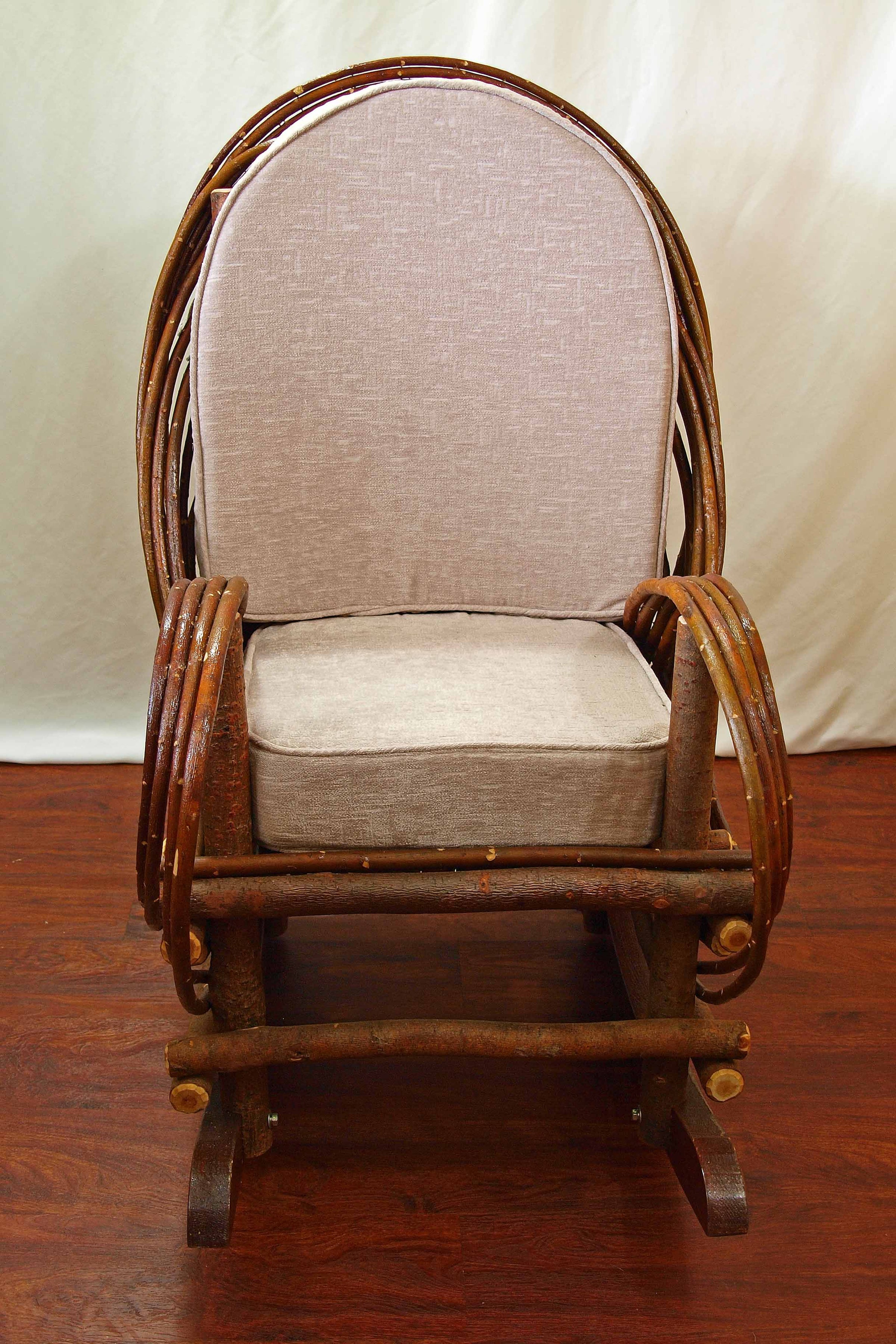 Unique one of a kind bent willow rocking chair Laurie Mohan Rustic Home Decor